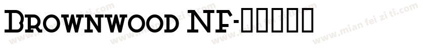 Brownwood NF字体转换